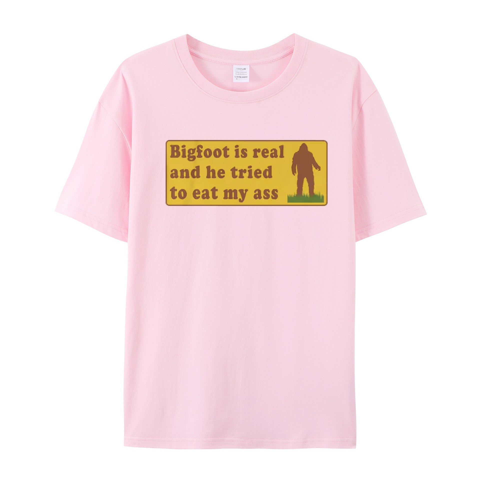 Funny Meme TShirt, Bigfoot Is Real And He Tried To Eat My Ass Funny Oddly Specific Joke Tee, Gift Shirt - Shapelys