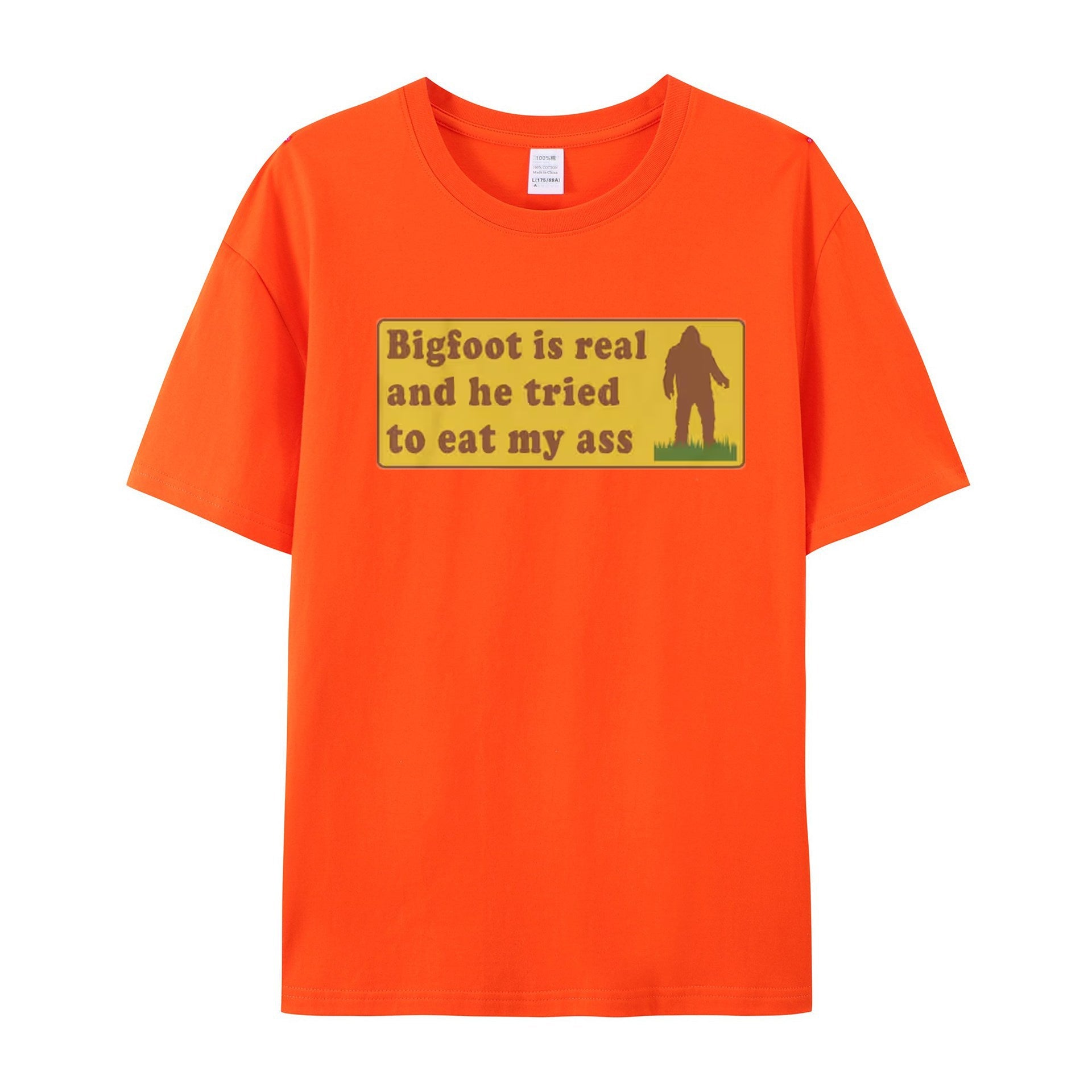 Funny Meme TShirt, Bigfoot Is Real And He Tried To Eat My Ass Funny Oddly Specific Joke Tee, Gift Shirt - Shapelys