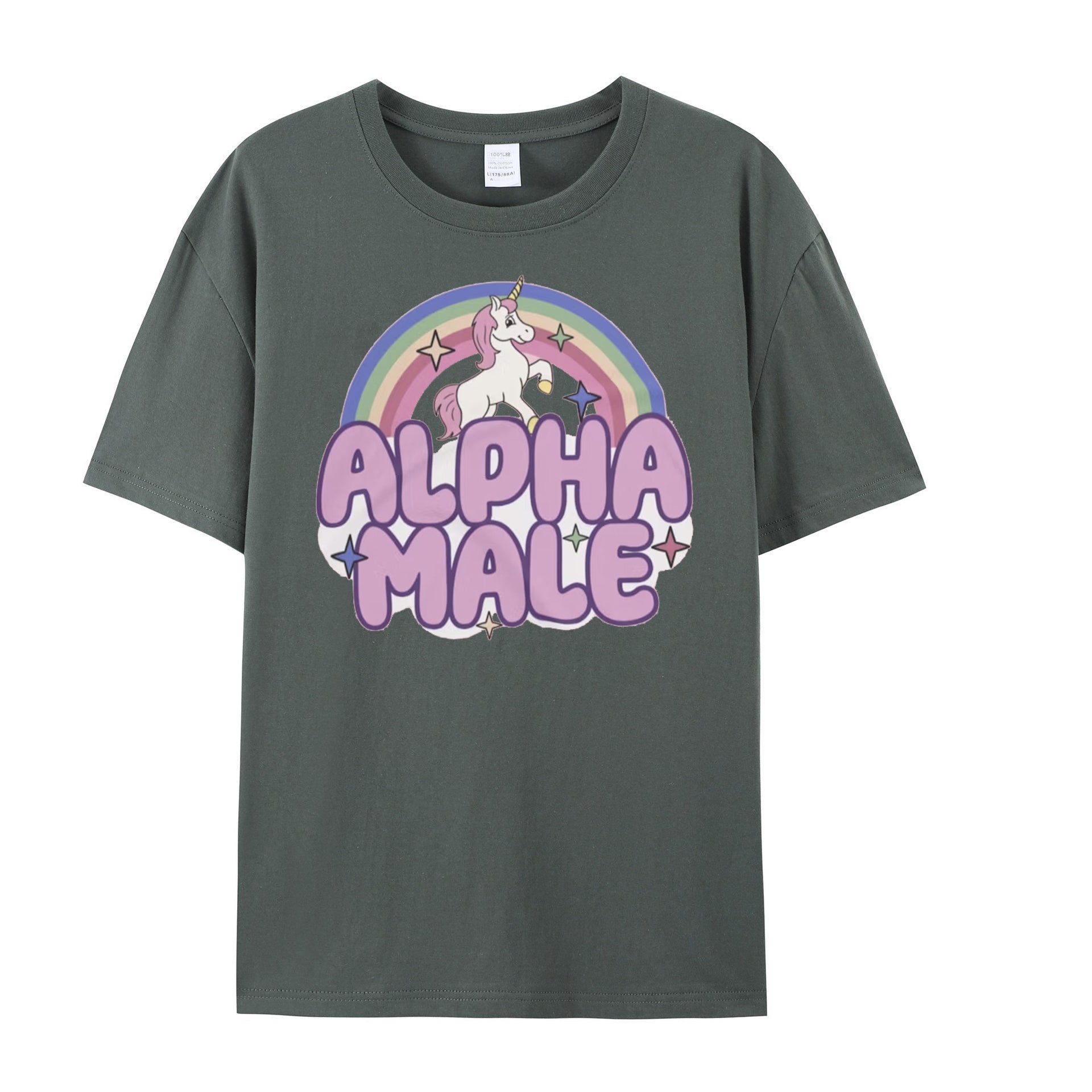 Ironic Alpha Male Unicorn Rainbow, Funny Unisex Tshirt, Funny Shirt, Funny Graphic Tee, Offensive Shirt, Weird Shirt - Shapelys