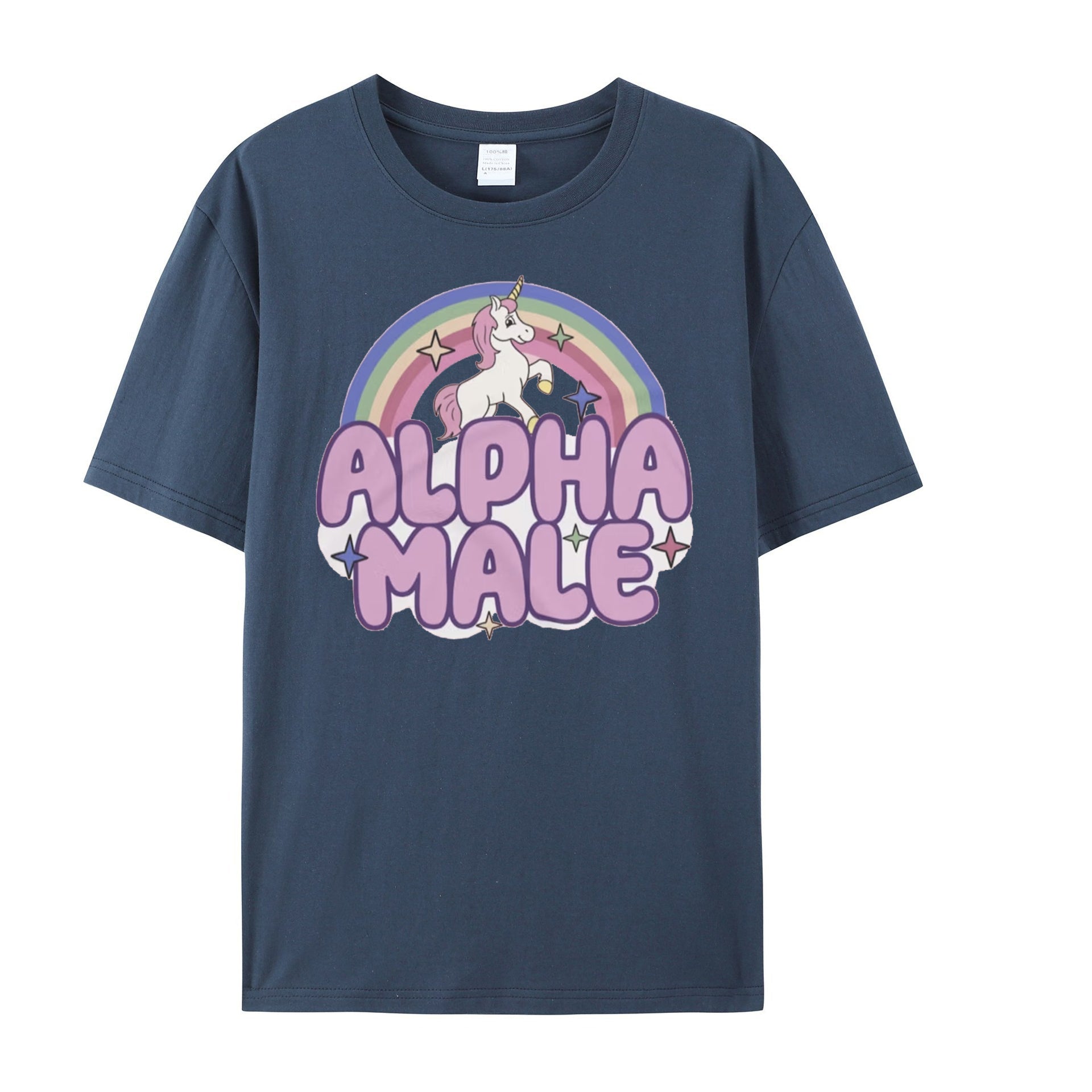 Ironic Alpha Male Unicorn Rainbow, Funny Unisex Tshirt, Funny Shirt, Funny Graphic Tee, Offensive Shirt, Weird Shirt - Shapelys