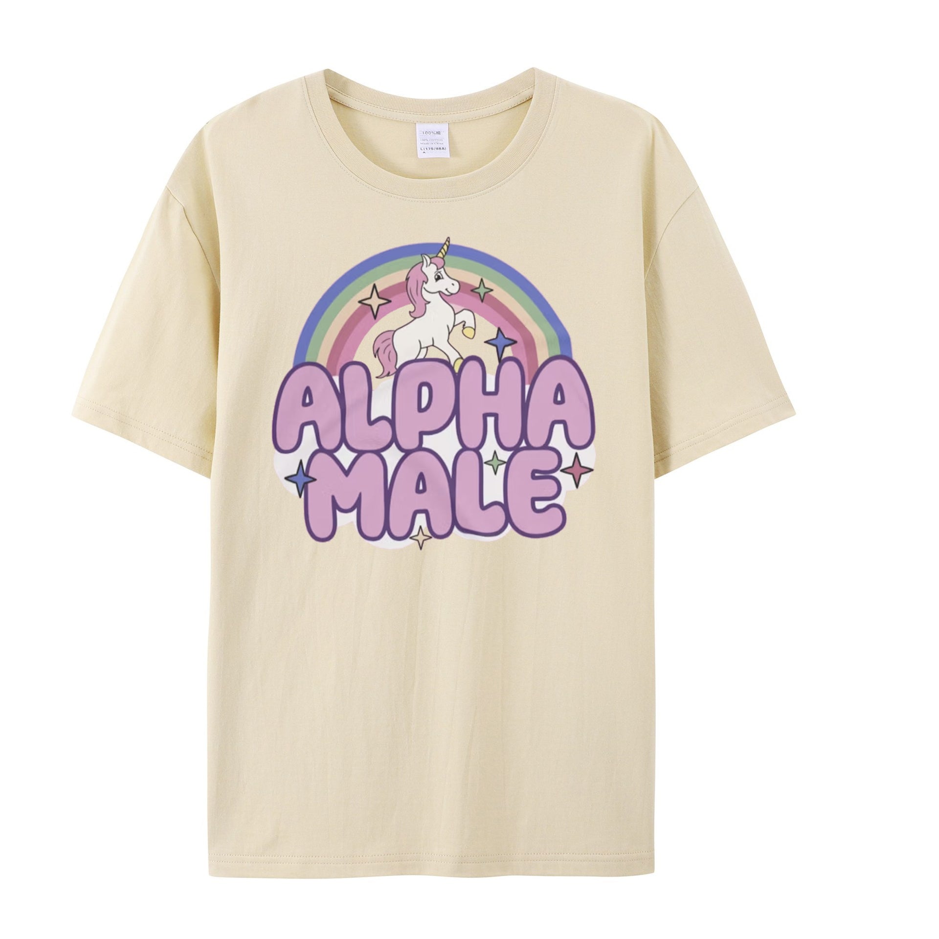 Ironic Alpha Male Unicorn Rainbow, Funny Unisex Tshirt, Funny Shirt, Funny Graphic Tee, Offensive Shirt, Weird Shirt - Shapelys
