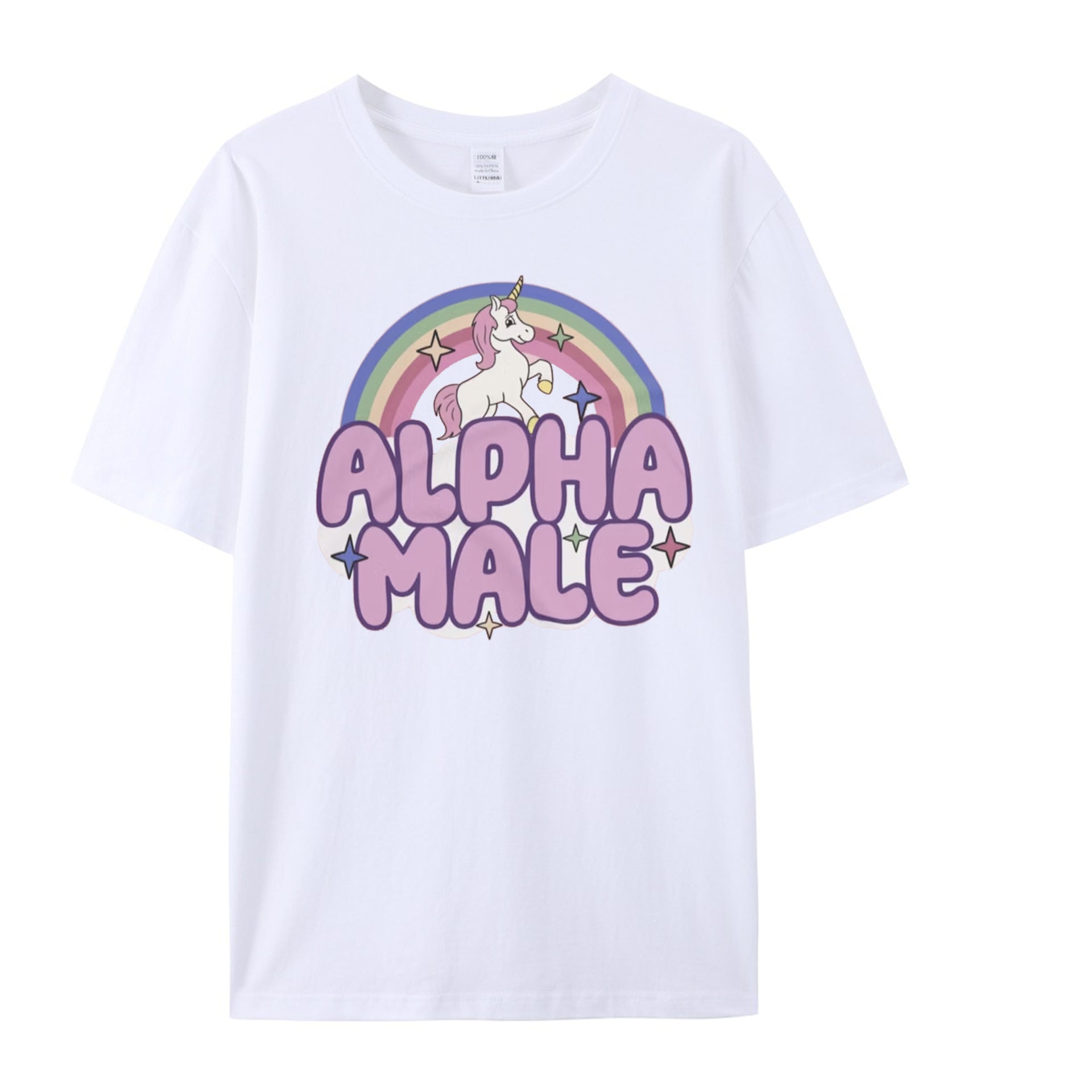 Ironic Alpha Male Unicorn Rainbow, Funny Unisex Tshirt, Funny Shirt, Funny Graphic Tee, Offensive Shirt, Weird Shirt - Shapelys