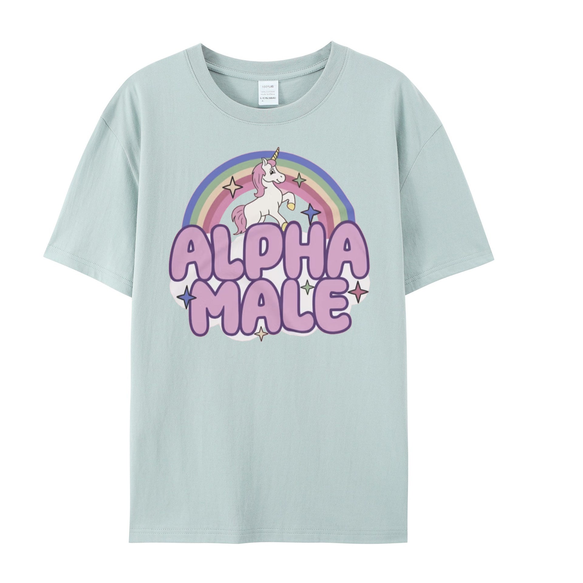 Ironic Alpha Male Unicorn Rainbow, Funny Unisex Tshirt, Funny Shirt, Funny Graphic Tee, Offensive Shirt, Weird Shirt - Shapelys