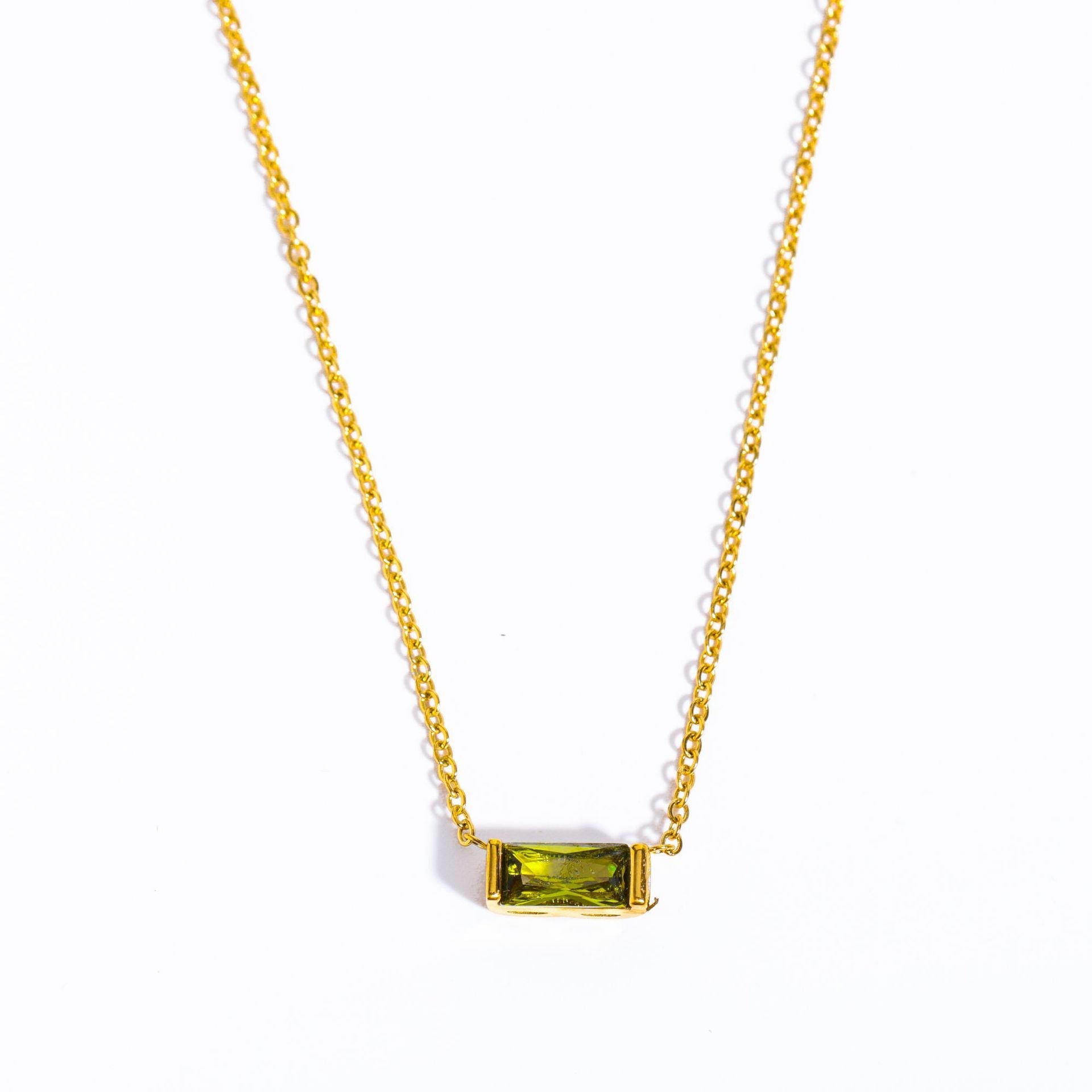 12 Birthstone Zircon Necklace - Shapelys