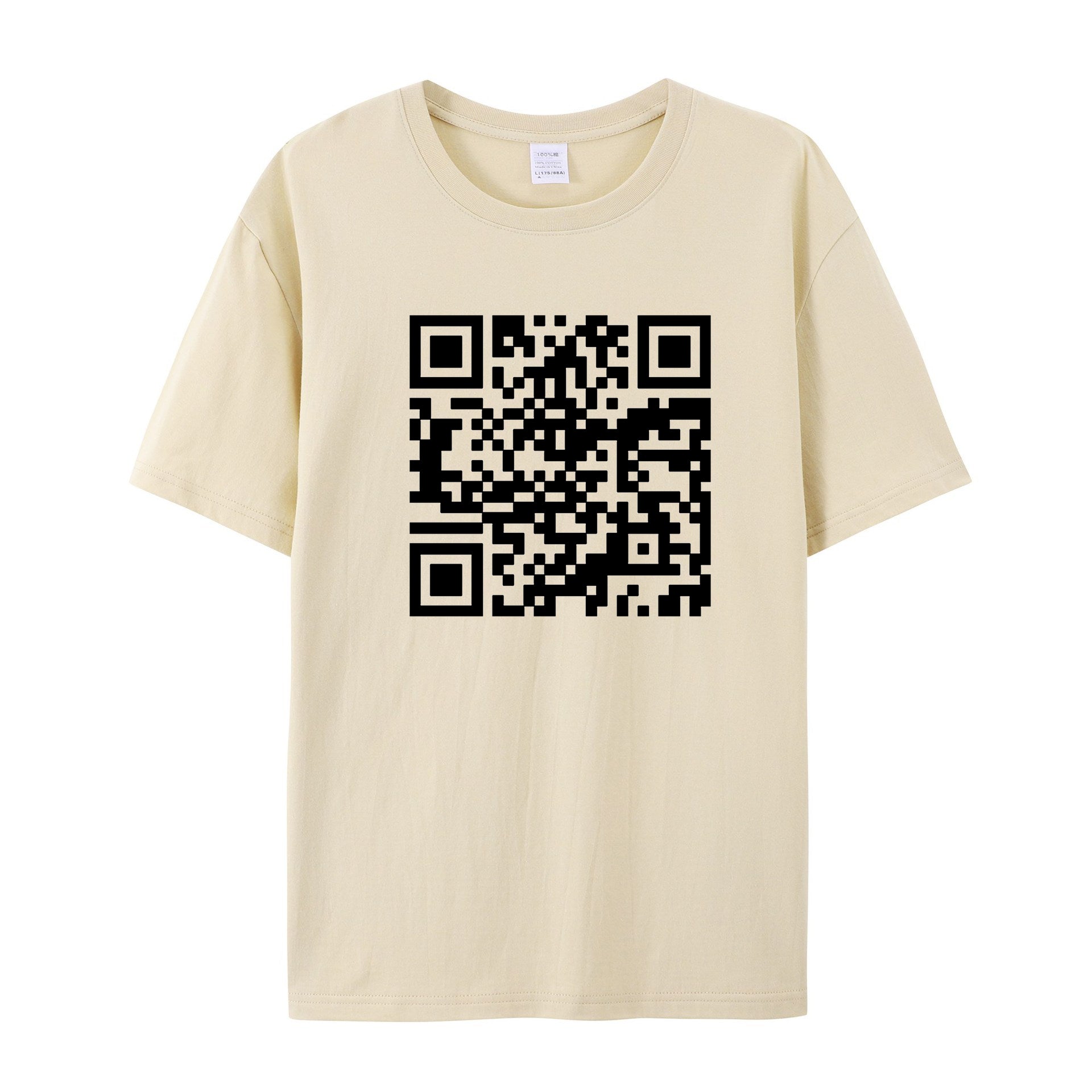 Funny QR Code T-Shirt - Personalized QR code content - Shapelys