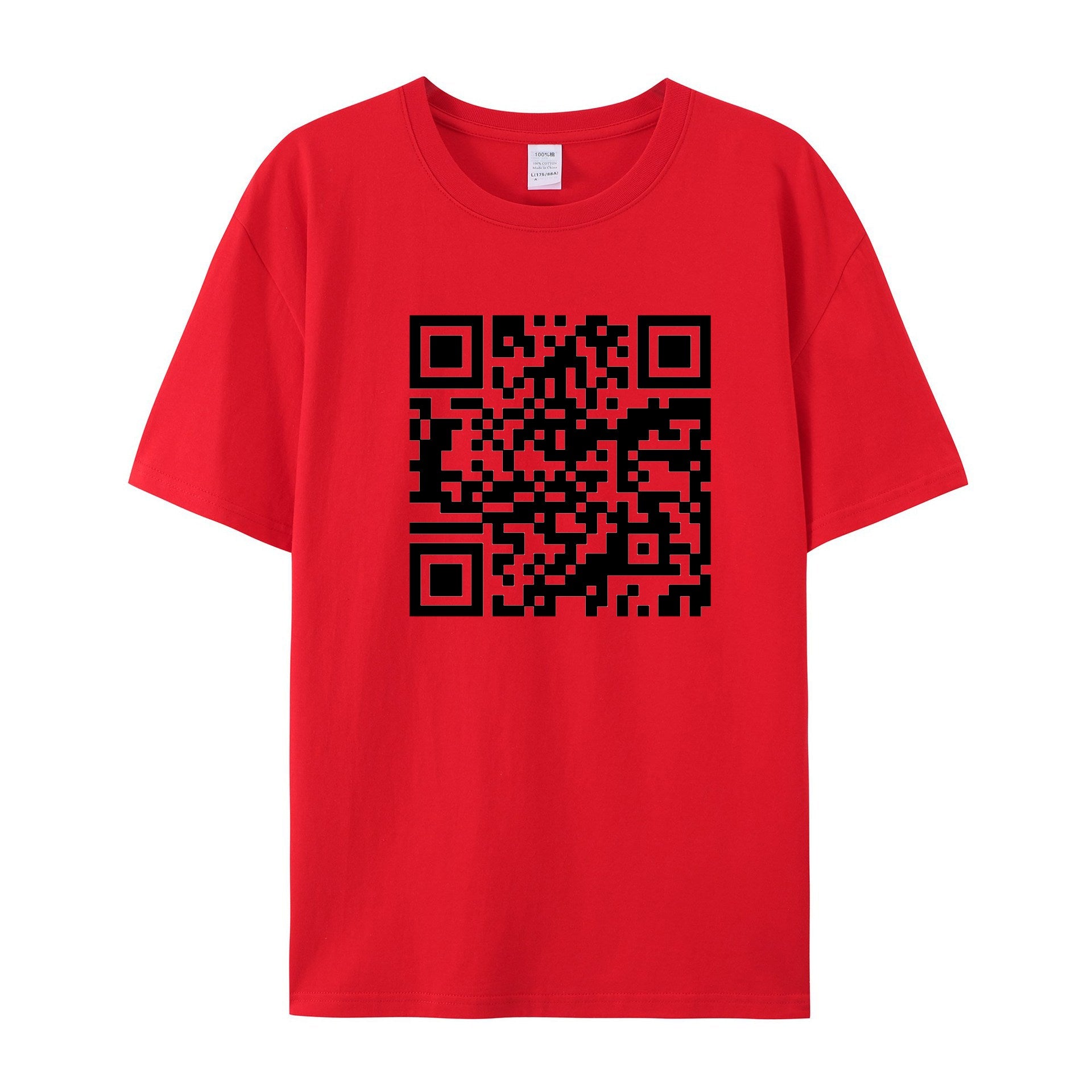 Funny QR Code T-Shirt - Personalized QR code content - Shapelys