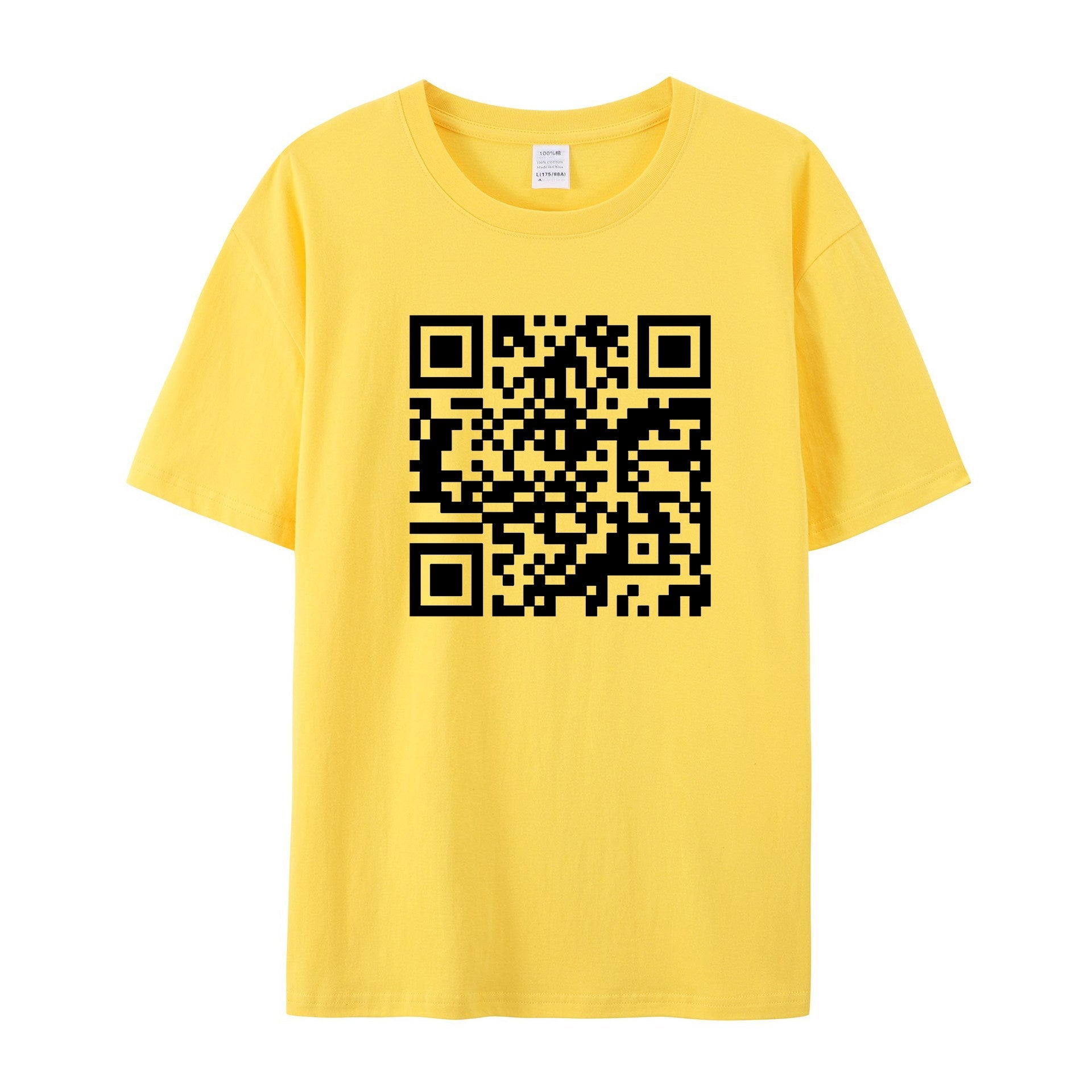 Funny QR Code T-Shirt - Personalized QR code content - Shapelys