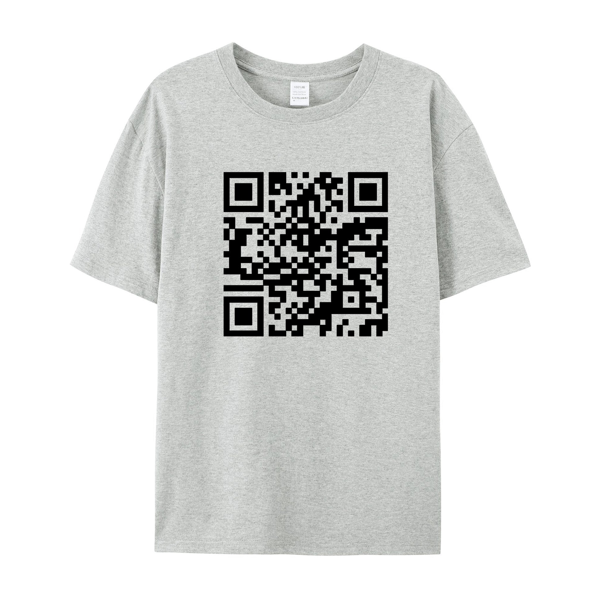 Funny QR Code T-Shirt - Personalized QR code content - Shapelys