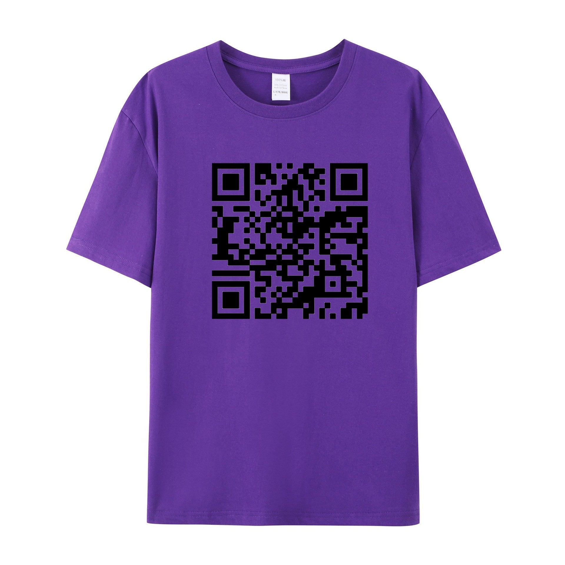 Funny QR Code T-Shirt - Personalized QR code content - Shapelys