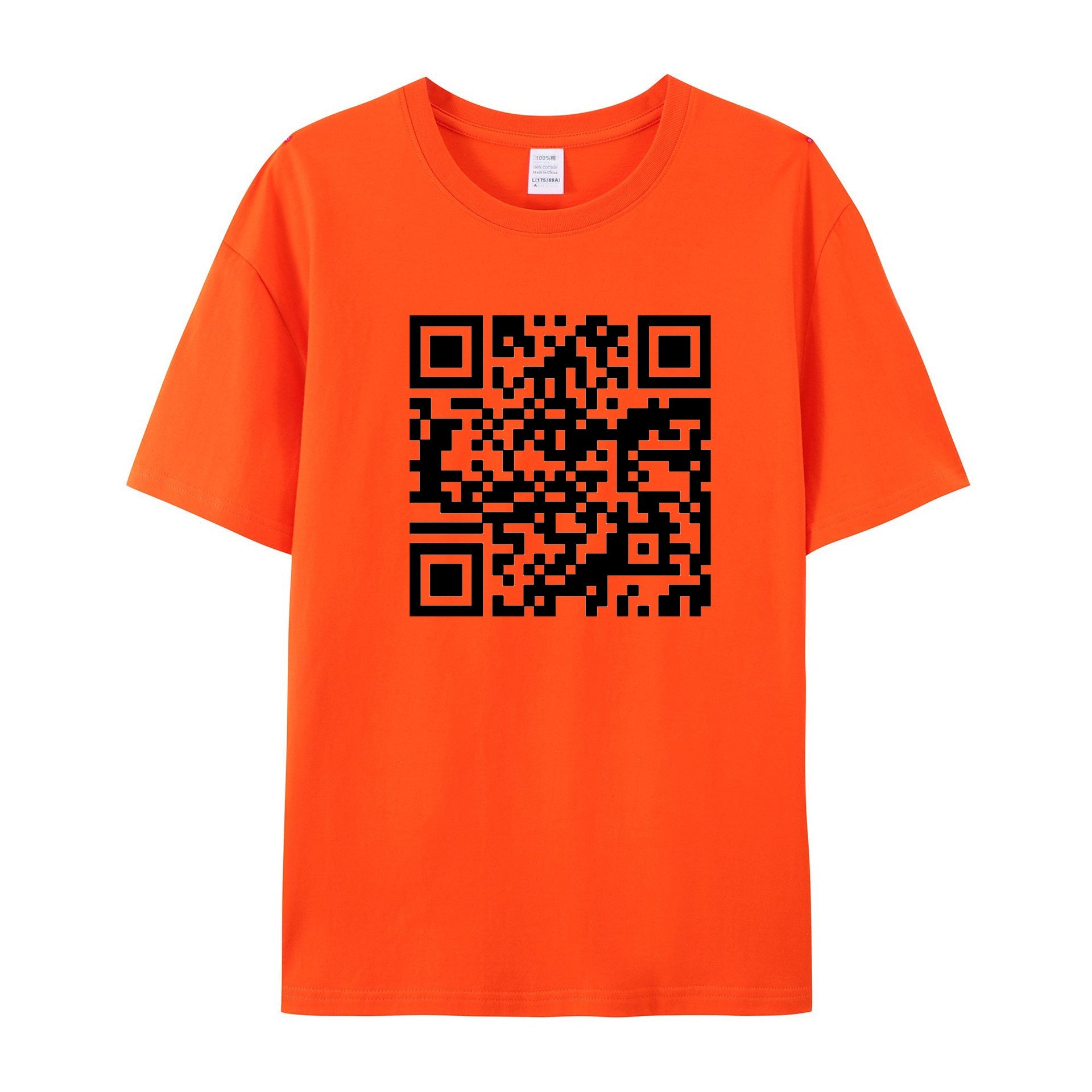 Funny QR Code T-Shirt - Personalized QR code content - Shapelys