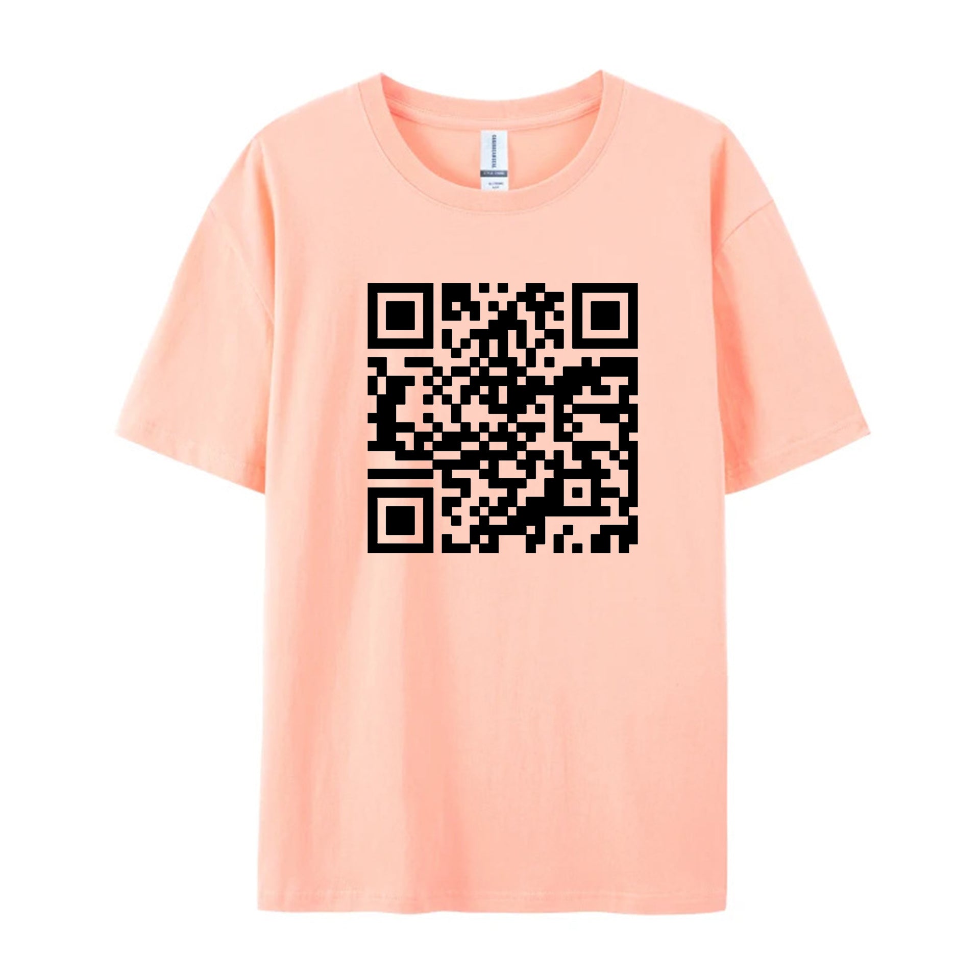 Funny QR Code T-Shirt - Personalized QR code content - Shapelys