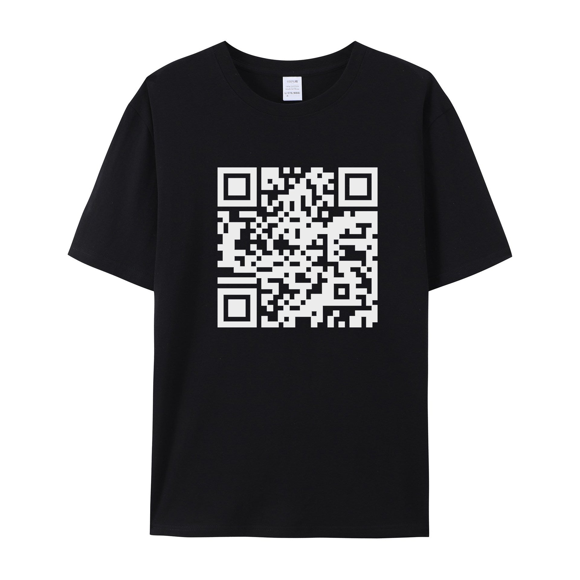 Funny QR Code T-Shirt - Personalized QR code content - Shapelys