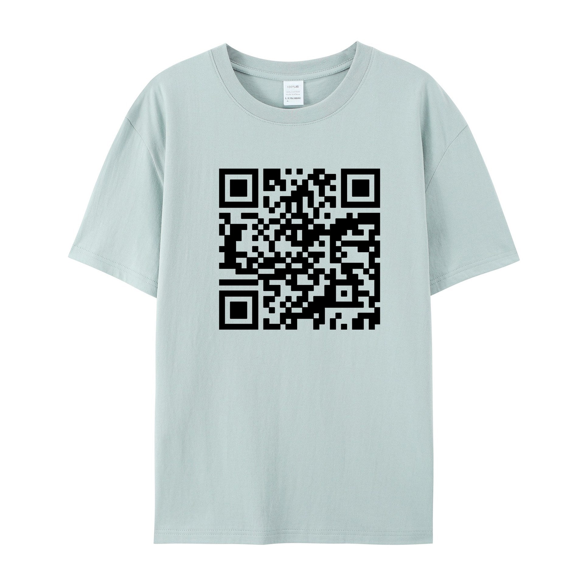 Funny QR Code T-Shirt - Personalized QR code content - Shapelys