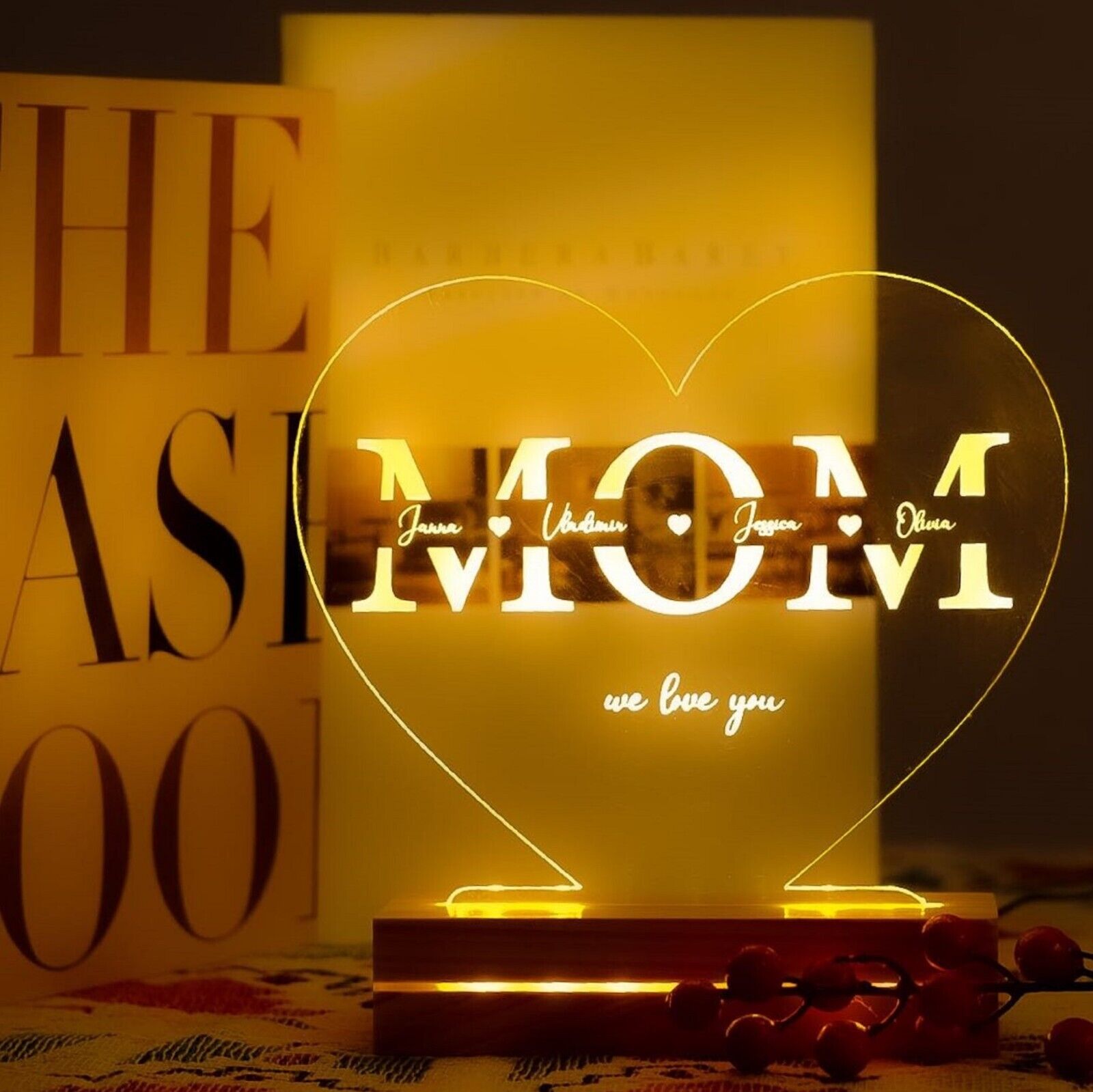 Custom Name Love Plaque - Gift for Mom - Gift Idea for Mom - Gift for Mommy - Personalized Gift for Mom - Mother's Day Gift 2024 - Gift for Mother in Law - Custom Mom - Shapelys